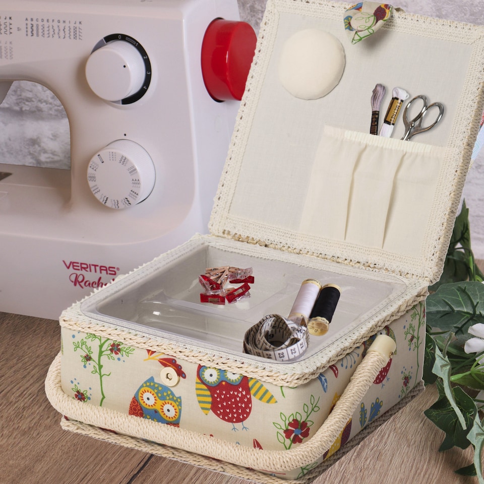 image 1 of Hobby Gift Small Sewing Accessories Storage Box, Owl