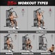 image 3 of HOMCOM Multi Gym Fitness Equipment Exercise Machine with 45Kg Weight Stack