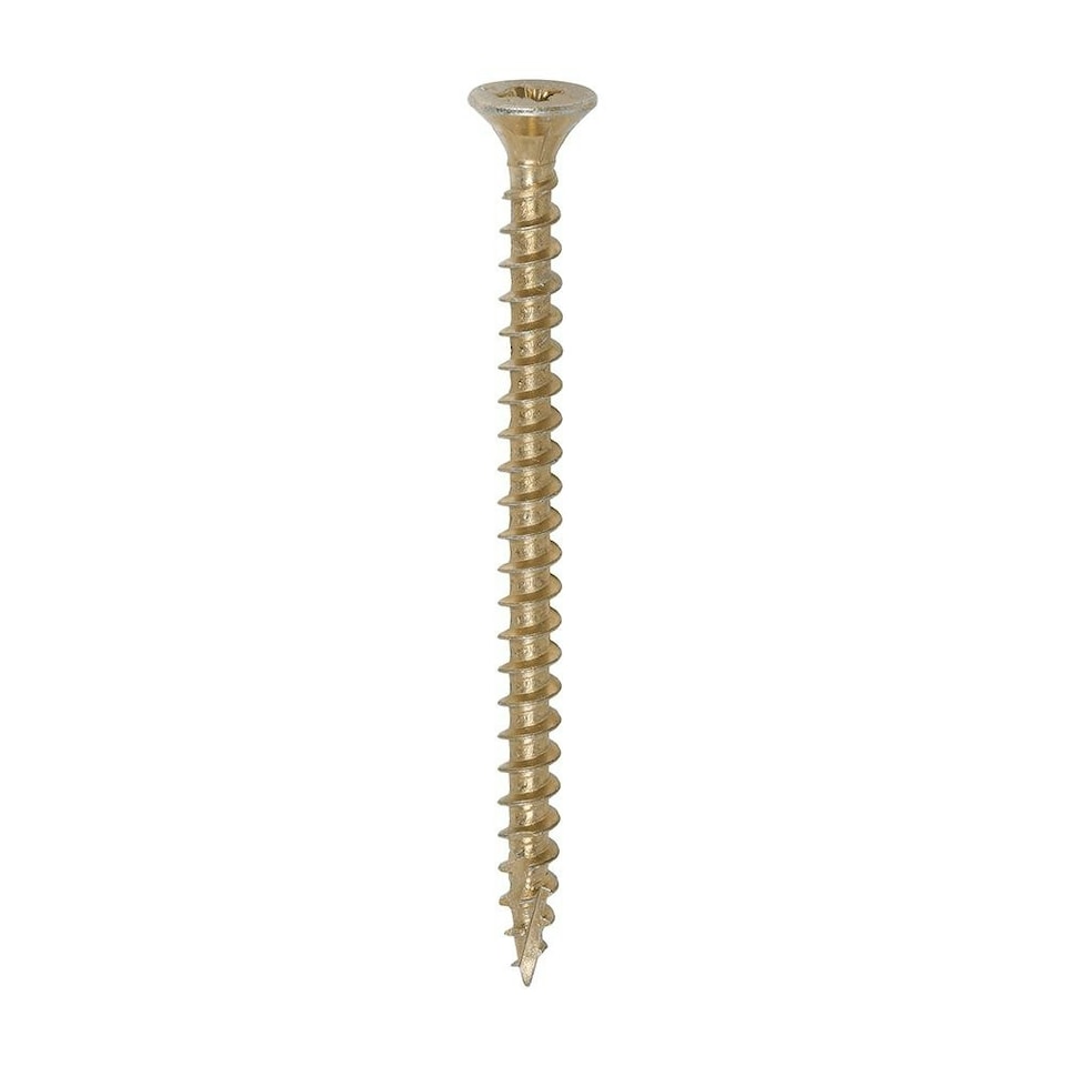 image 1 of Timco - C2 Strong-Fix Multi-Purpose Premium Screws - Industry Pack - PZ - Double Countersunk - Yellow (Size 5.0 x 70 - 1000 Pieces)