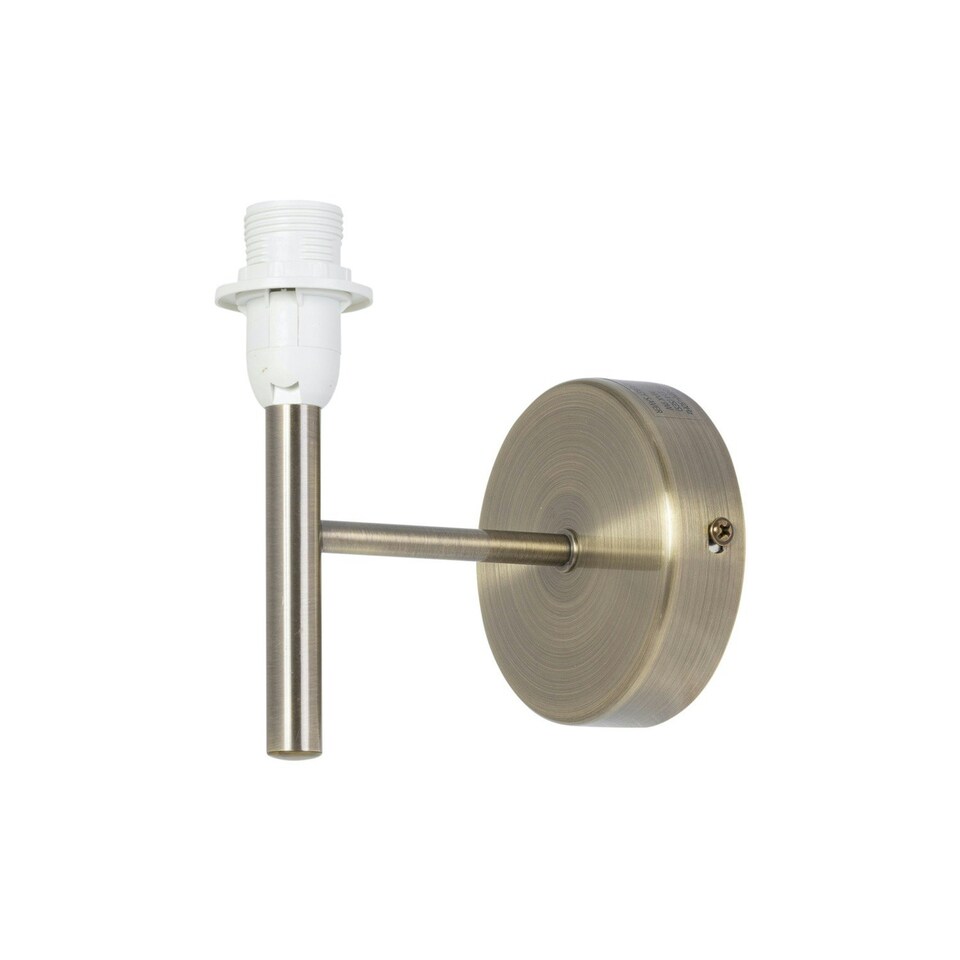 image 1 of Set of 2 Brea - Antique Brass Wall Light Fittings Only Bronze