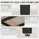 image 5 of HOMCOM Dining Table for 4, Kitchen Table with Sintered Stone Tabletop