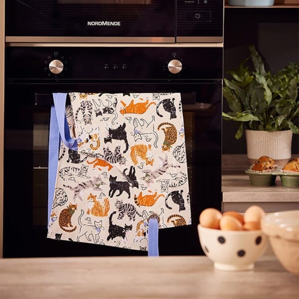 image 1 of Ulster Weavers Feline Friends Oil Cloth Apron
