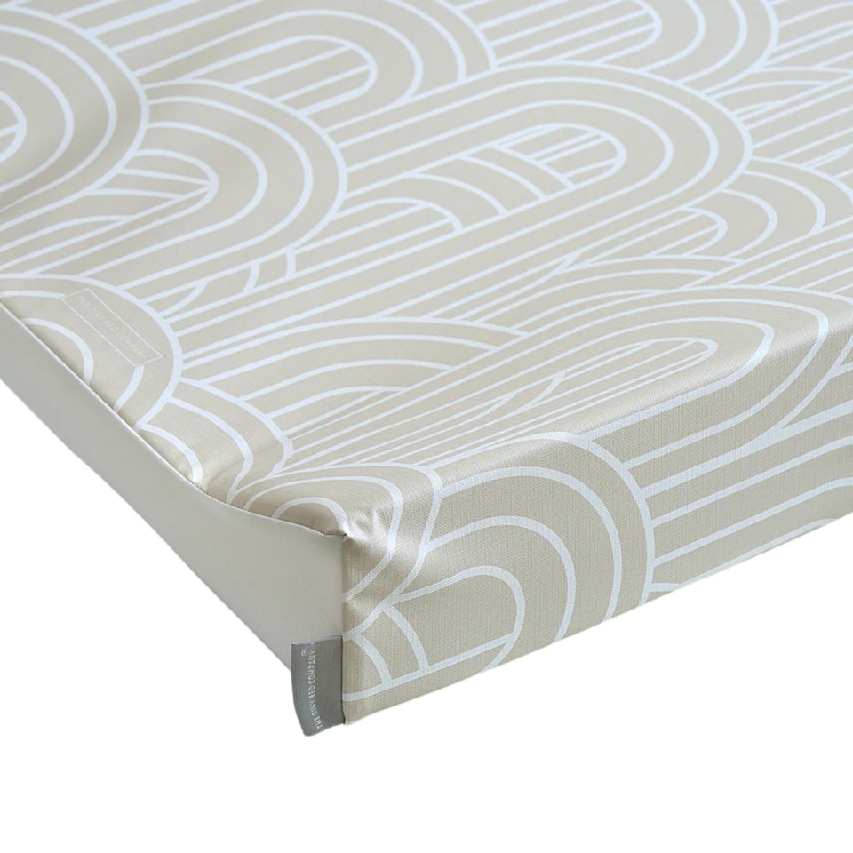image 1 of Anti-Roll Changing Mat - Melbourne (Greige)