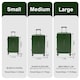 image 3 of Alivio Lightweight Expandable Hard Shell Suitcase with Spinner Wheels (Green)