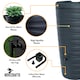 image 2 of Water Butt Kit with Tap, Diverter & Bio Cleaner –  Rainwater Collector for Garden, Balcony & Terrace – Durable Plastic Water Storage Tank Black | 240L