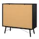 image 4 of Ry Double Chest of Drawers 6 Drawers in Matt Black Walnut
