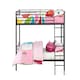 image 1 of Bunk Bed Convertible Metal Black, Single