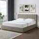image 5 of Evelynne Fabric 180cm Superking Ottoman Bed Frame - Light Brown