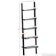 image 3 of Vida Designs York 5 Tier Ladder Bookcase Display Storage, Black