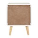 image 4 of Interiors by Premier 1 Door Cabinet, Versatile Bedside Cabinet, White Finish Bedroom Cabinet, Sleek and Modern Slim Cabinet