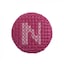 Pink on Fuchsia Letter N