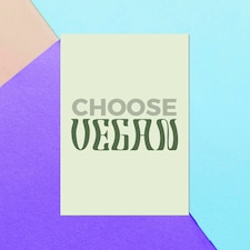 Choose Vegan Greetings Card
