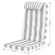 image 6 of High Back Seat Pad Deck Stripe, Cushion, Olive