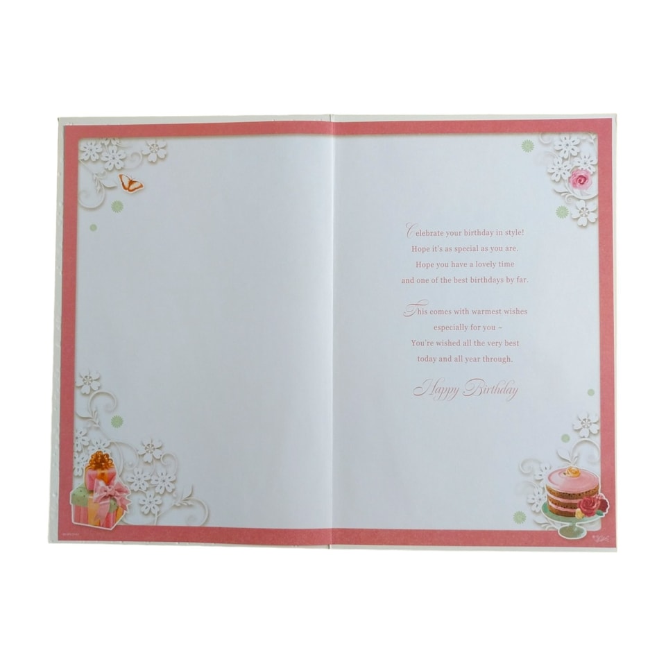 image 1 of On Your 30th Birthday Female Opacity Card