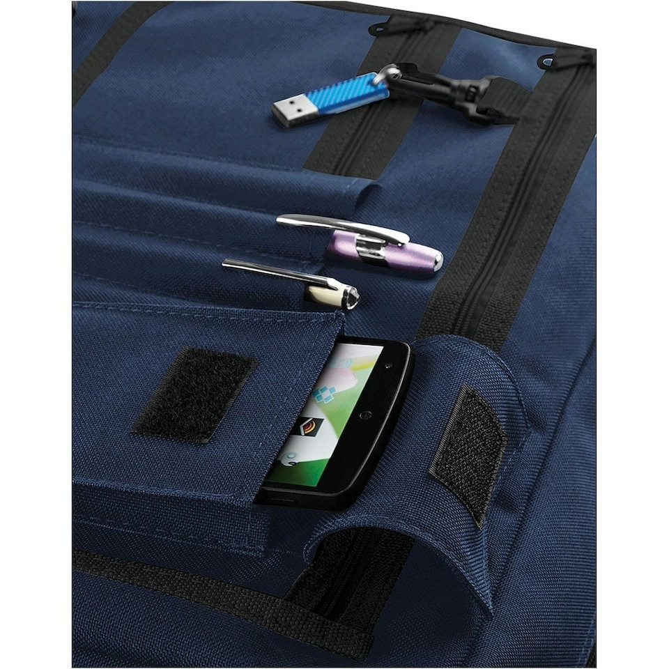 image 1 of Bagbase Contrast Detail Messenger Bag - French Navy - One Size | Blue