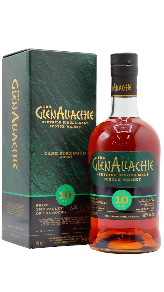 GlenAllachie - Cask Strength Batch No. 5 Single Malt Scotch 10 year old Whisky
