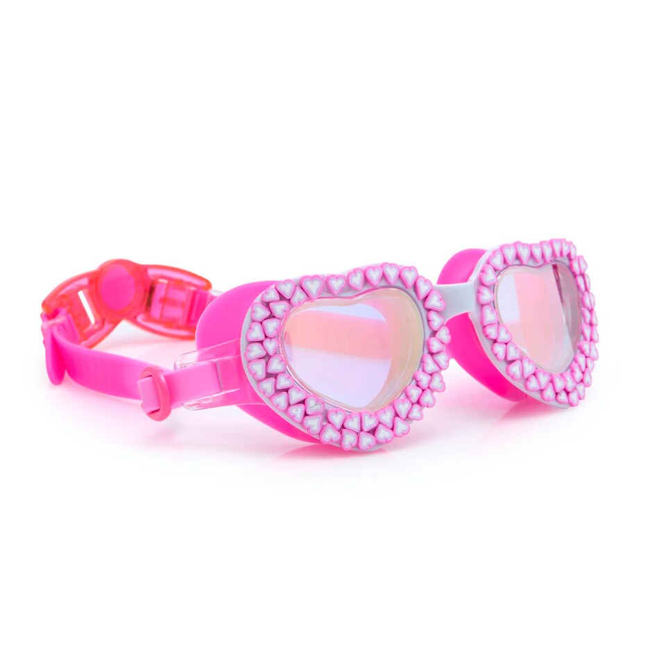 image 1 of Bling2O Double the Love Pink XOXO Junior Swim Goggles