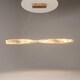 image 2 of Krone Modern 100cm Bar Pendant Ceiling Light Brass 3000K 1900lm Crystal Shade