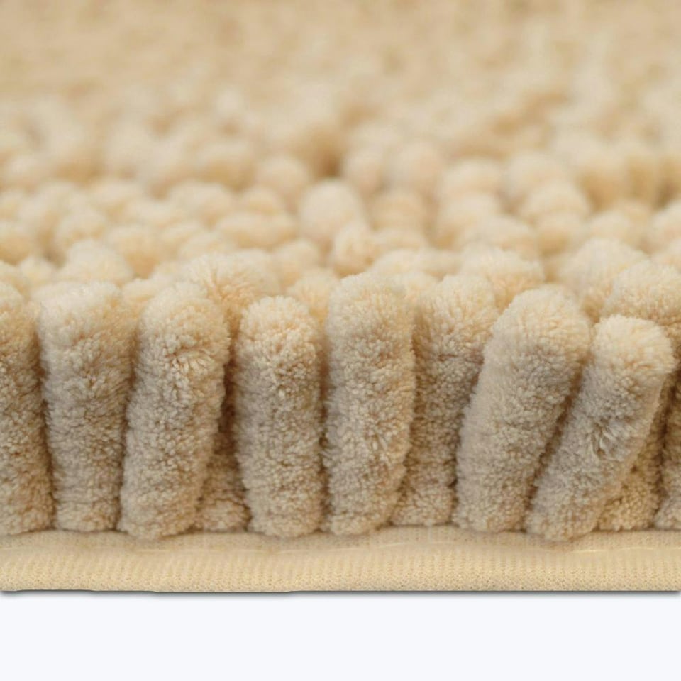 image 1 of Jumbo Chenille Bobble Bath Mat Non Slip | Grey | Charcoal