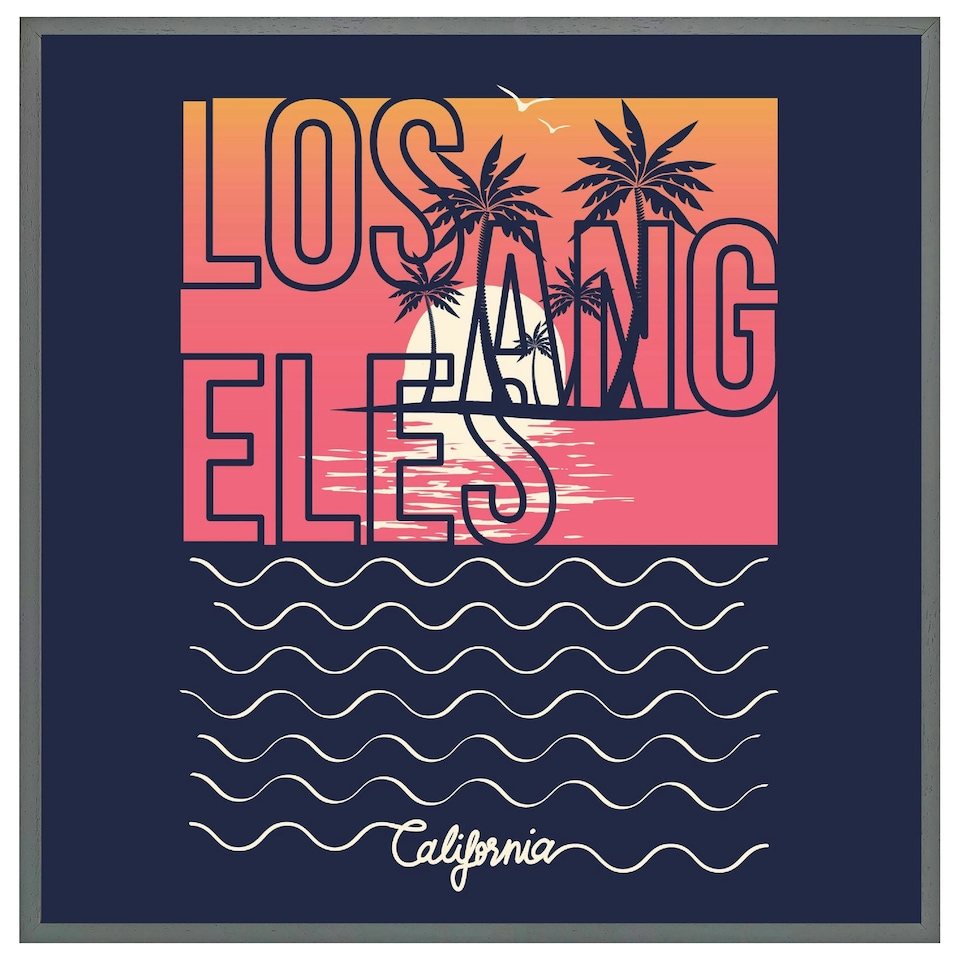 image 1 of Los angeles sunset (Picutre Frame) Brown | Oak | XS