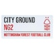 image 1 of Nottingham Forest FC City Ground Street Sign - White/Red/Black - One Size