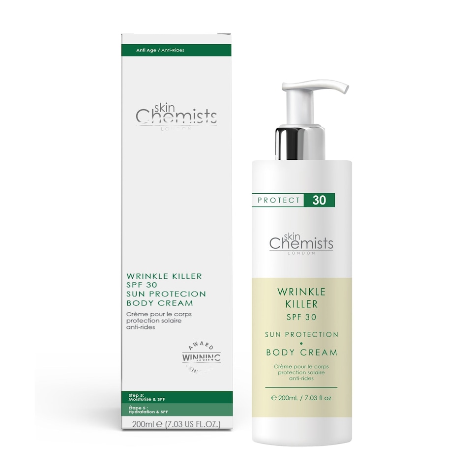image 1 of skinChemists Wrinkle Killer Sun Protection Body Cream SPF 30 200ml