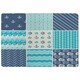 image 1 of Nautical Tiles (Rug) Blue | Large: 140x200cm
