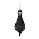 image 1 of Pre-personalised Lucky Gonk Mascot Keyring For Bag Or Backpack - Lucky Black Cat - 136 Names and Themes Available | Black