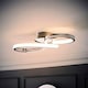 image 2 of ValueLights Infinity Chrome Swirl Integrated LED Ceiling Light