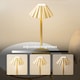image 4 of ValueLights Avery Gold Rechargeable Table Lamp & Integrated Bulb | Black