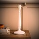 image 3 of ValueLights Victoria White Wood Traditional Stem Table Lamp Base