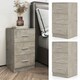 image 9 of COSTWAY NightStand 3-Drawer Chest Storage Organizer Grey Grey