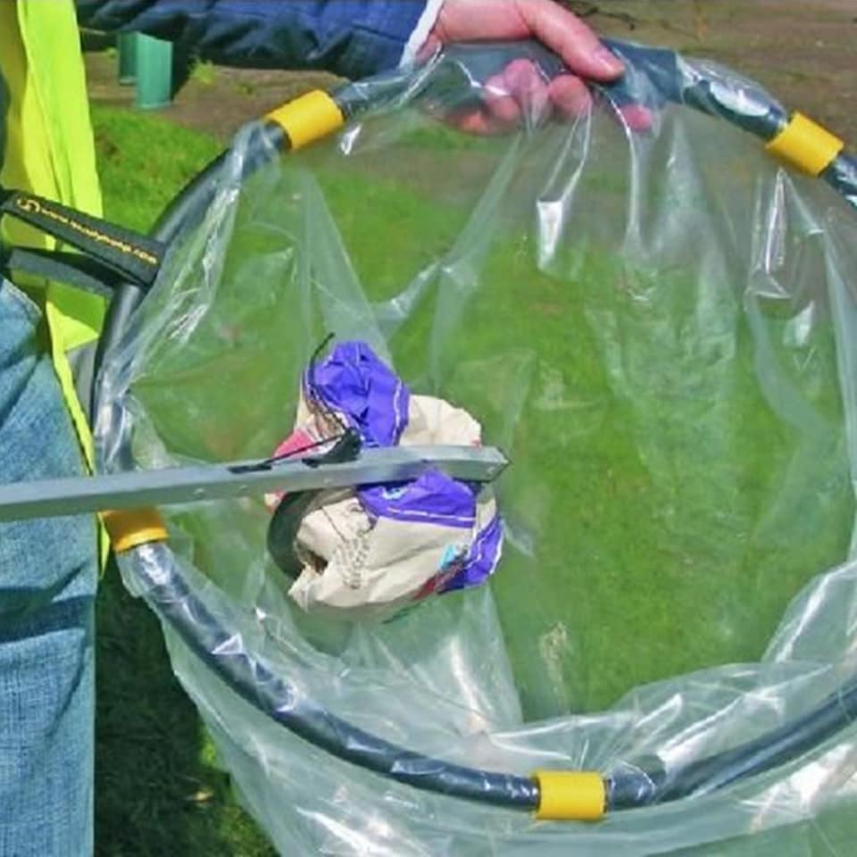image 1 of Handy Hoop Ring Sack Bin Refuse Garbage Bag Holder