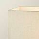 image 2 of ValueLights Gloria Black Double Stem Metal Floor Lamp with Rectangular Lamp Shade Black