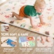 image 6 of AIYAPLAY Baby Play Mat Double-Sided, Foldable Waterproof Activity Playmat, Reversible Foam Soft Crawling Mat for Bedroom, Nursery and Playroom, 176.5L x 148W cm, Alphabet and Animal Theme