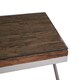 image 4 of Interiors by Premier Natural Coffee Table With Cross Base Brown