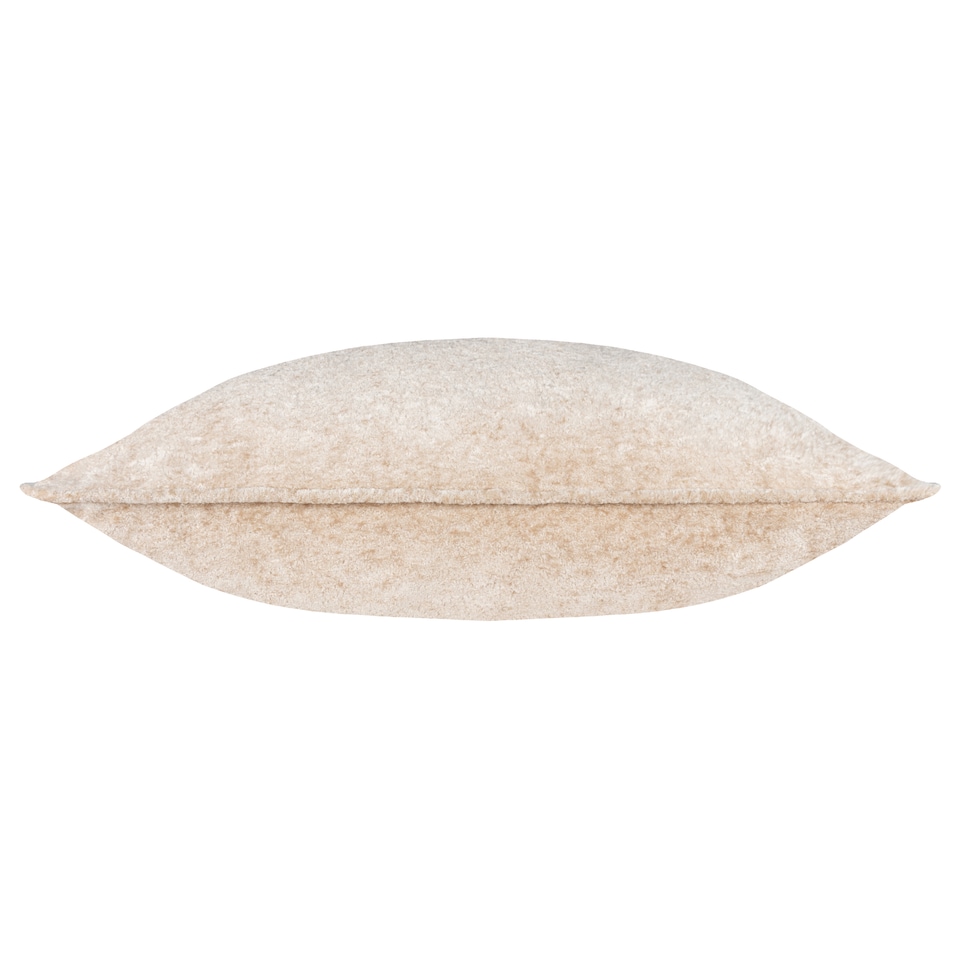 image 1 of Paoletti Lustre Velvet Cushion | Cream | Oyster
