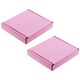image 3 of 100 x Pink Mini (10cm x 10cm x 2cm) PIP Postal Shipping Large Letter Cardboard Boxes Pink
