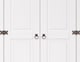 image 5 of Corona White Wax 2-Door Storage Cupboard - Premium Adjustable Shelves with Solid Pine Construction | White | White Wax | One Size | 1
