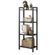 image 1 of 4 Tier Storage Standing Shelf Furniture Black Black | One Size