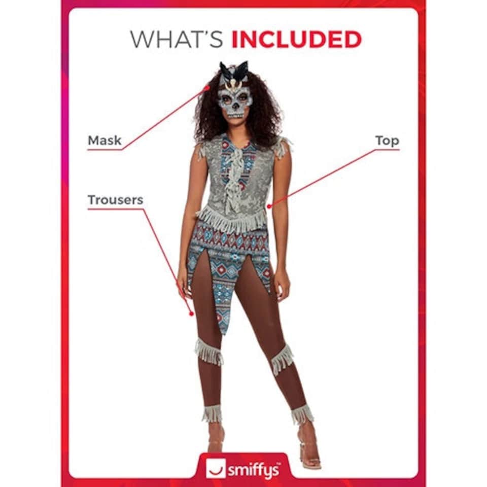 image 1 of Dark Spirit Warrior Fancy Dress Costume Ladies Small - UK 8-10