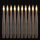 image 4 of Set of 10 15cm Floating White LED Battery Candles in Warm White with Remote Control