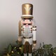 image 5 of 30cm Wooden Christmas Nutcracker Soldier Decoration with White Body and Shoes