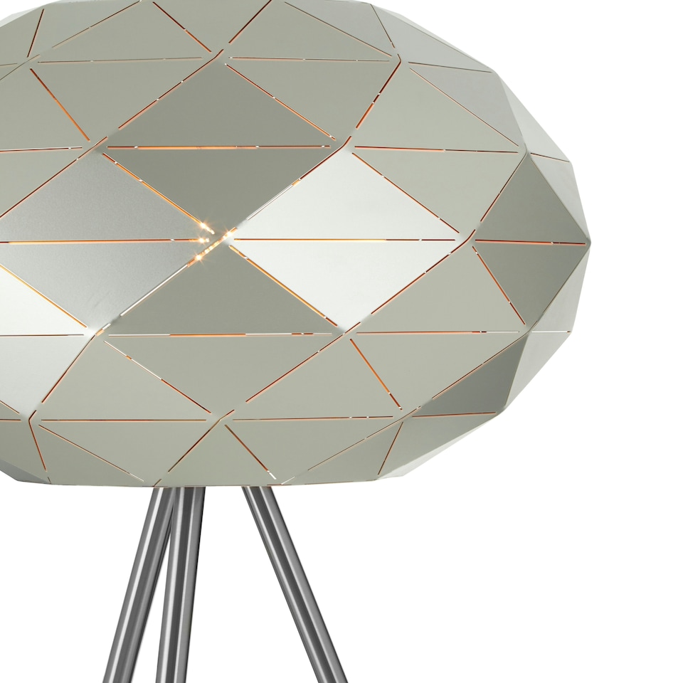 image 1 of Interiors by Premier Silver Finish Floor Lamp Silver