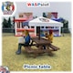 image 2 of Slot Car Scenery Trackside Picnic Table and Umbrella 1:32 Wasp P