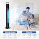 image 3 of HOMCOM 78.5cm Oscillation Tower Fan with Remote Control 40W 3-Speed Wind Black