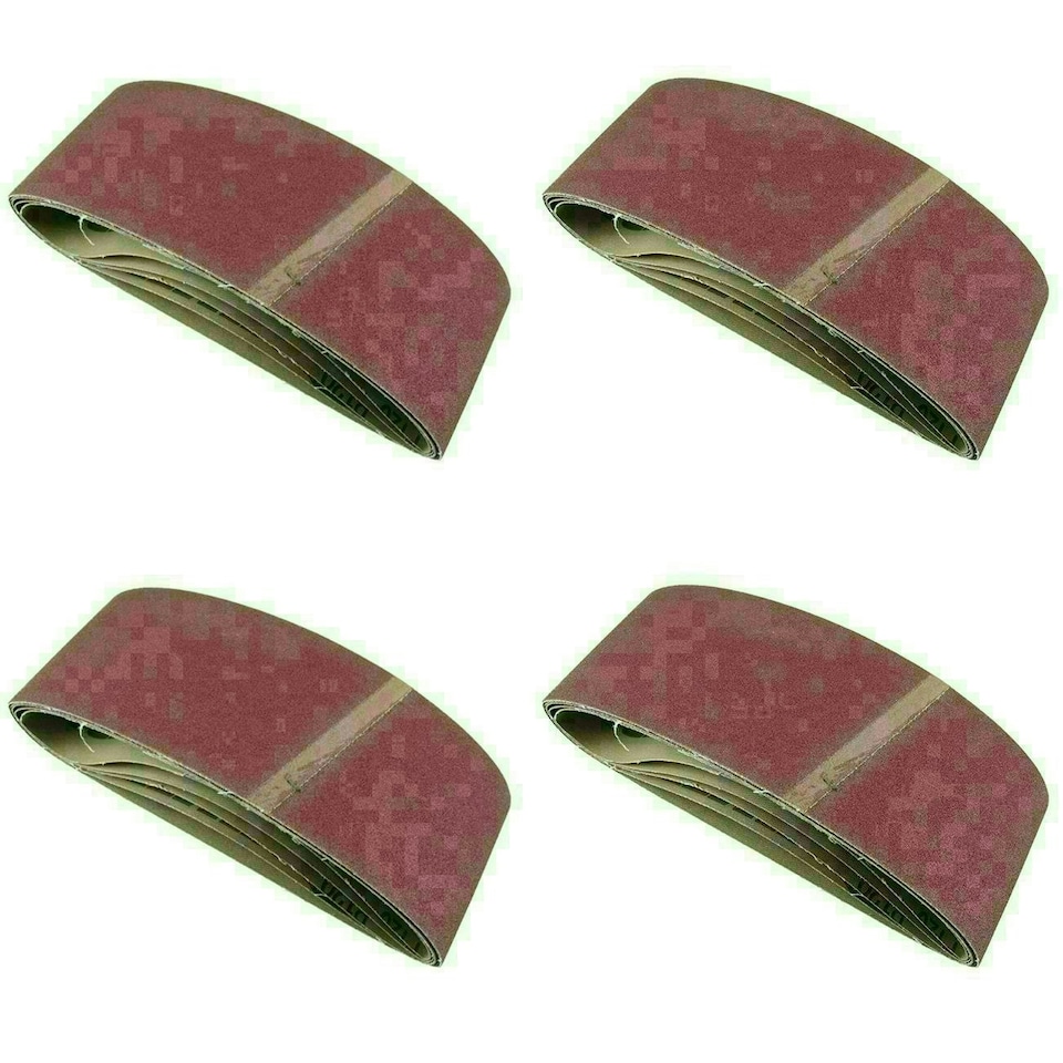 image 1 of Belt Power Finger File Sander Abrasive Sanding Belts 457mm x 75mm 120 Grit 20 PK