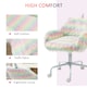 image 4 of Vinsetto Faux Fur Unicorn Desk Chair Fluffy Home Office Chair with Armrests