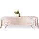 image 1 of Rectangle Crushed Velvet Table Cloth, Washable Table Cover - 70" x 144"