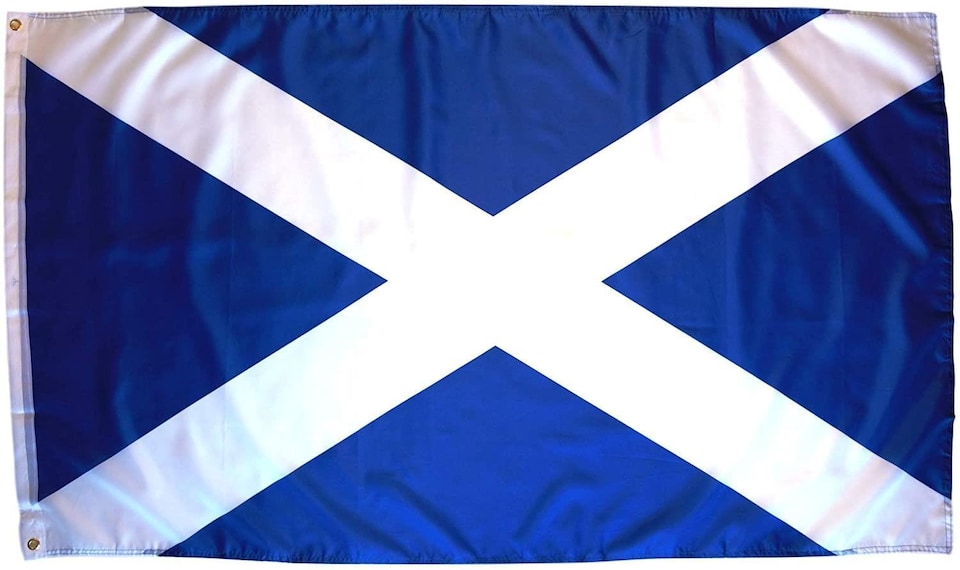 image 1 of Scotland Flag 5x3ft With Eyelets | Yellow